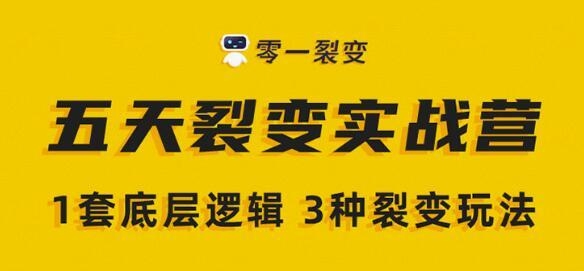 零一裂变-5天裂变实战训练营