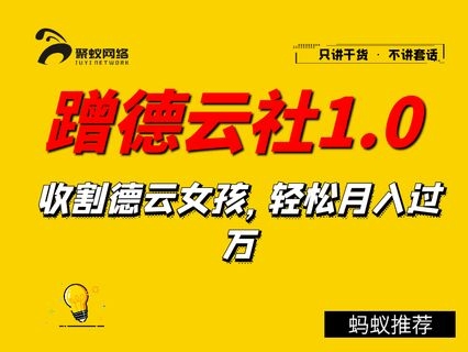 聚蚁思维蹭德云社赚钱合集