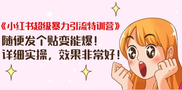 小红书超级暴力引流特训营 1