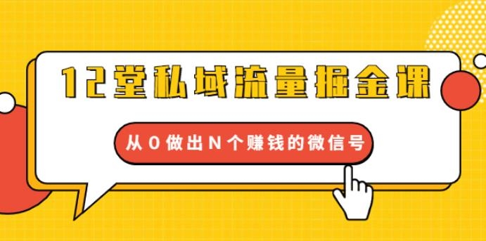 12堂私域流量掘金课-1