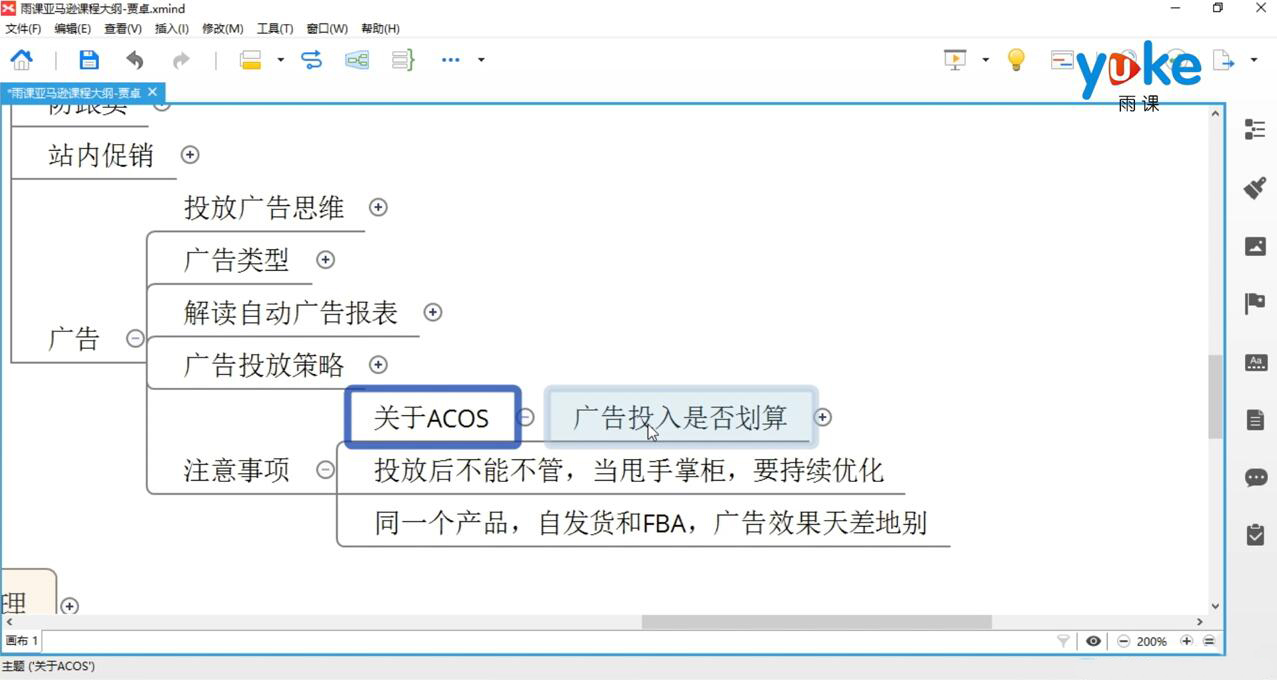 雨课：中小卖家亚马逊运营实操
