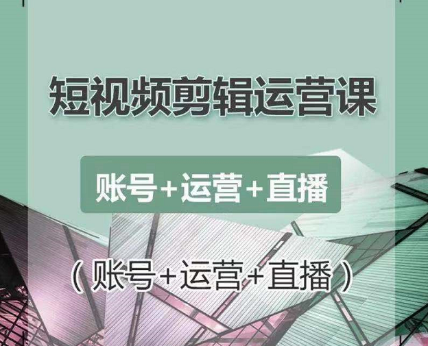 南小北：短视频实操班，零基础学习账号+运营+直播